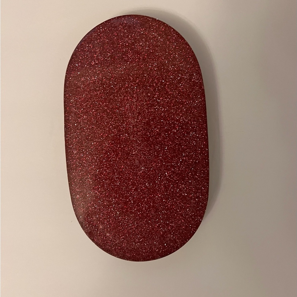 Pink Leopard Resin Tray with Rhinestones - Picture 2 of 5